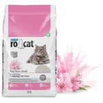 Rocat комкующийся наполнитель с ароматом детской присыпки, 10 л