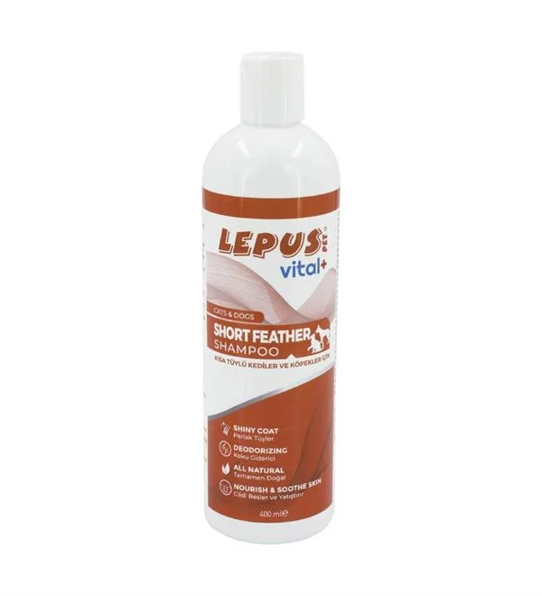 6023233 Lepus Pet Short Feather Shampoo шампунь для короткошерстных кошек и собак 400 мл — изображение 1