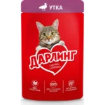 Дарлинг влажный корм для взрослых кошек с уткой в желе 75 г