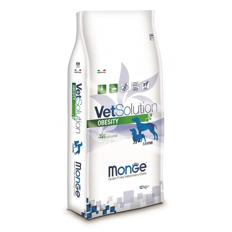 60232930 MONGE DOG VetSolution Obesity лечебный сухой корм для собак диета для снижения избыточной массы тела (целый мешок 12 кг) — изображение 1
