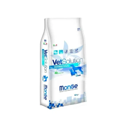 MONGE DOG VetSolution Dermatosis лечебный сухой корм для собак  при дерматологических заболеваниях (целый мешок 12 кг)