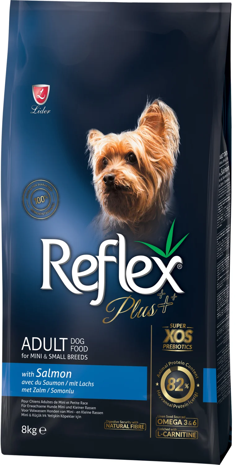 6023298-2 Reflex Plus Mini & Small Adult Salmon сухой корм для собак маленьких и мелких пород с лососем (на развес) — изображение 1