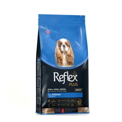 Reflex Plus Mini & Small Adult Salmon сухой корм для собак маленьких и мелких пород с лососем (целый мешок 8 кг)
