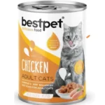 Bestpet Chiken for adult cats влажный корм с курицей в соусе для взрослых кошек 400 г
