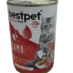Bestpet Quzu Pişiklər üçün yaş yem, sousda quzu əti, pişiklər üçün, 400 q