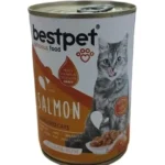 Bestpet Salmon for Sterilised Cats влажный корм с лососем в соусе для стерилизованных кошек 400 г