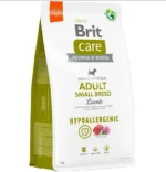 Brit Care Dog Hipoallergenik Kiçik Cinsli Yetkinlər üçün Quzu ilə birlikdə kiçik cinsli itlər üçün quru yem (toplu)