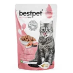 Bestpet Salmon Sterilised Cat влажный корм с лососем в соусе для стерилизованных кошек 85 г