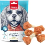 Wanpy Chicken Jerky Dumbbells лакомство для собак  Кость-гантель с вяленой курицей 100 г