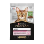 Pro Plan для взрослых кошек при чувствительном пищеварении с ягненком в соусе 85 г