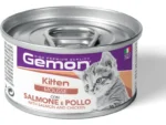 Gemon Kitten влажный корм для котят с лососем и курицей 85 г