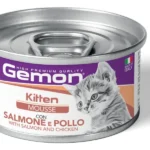 Gemon Kitten влажный корм для котят с лососем и курицей 85 г