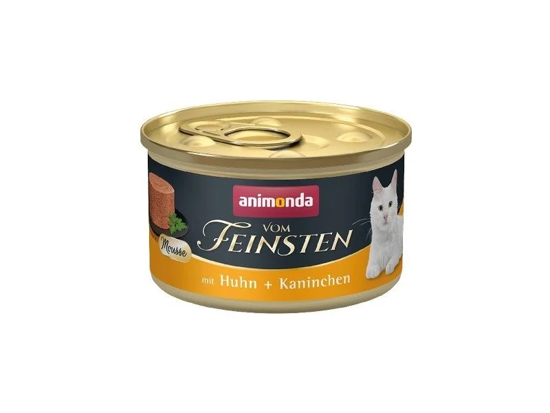 6023411 Vom Feinsten влажный корм для взрослых кошек с курицей и кроликом, 85 г — изображение 1