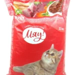 Мяу сухой корм для взрослых кошек с карасем (на развес)