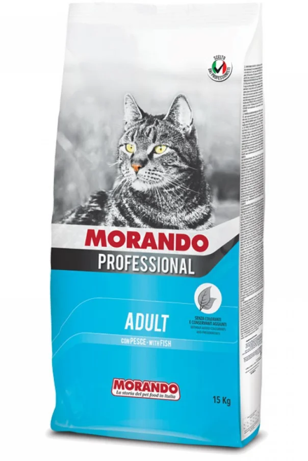 6023423 Morando Adult with fish сухой корм для взрослых кошек с рыбой (на развес) — изображение 1