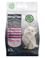 KittyMax Körpə Pudrası bentonit körpə pudrası qoxusu ilə pişik zibil qutusu, 10L