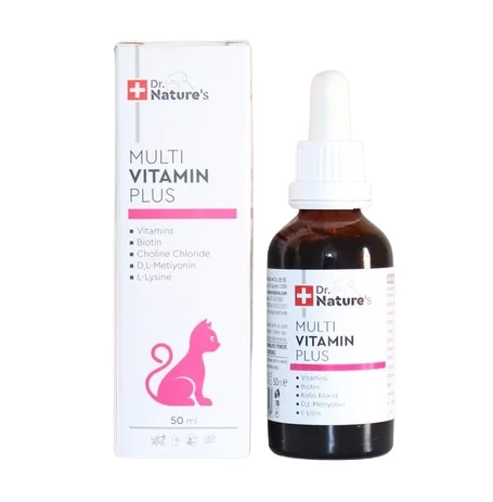 6023485 Dr.Nature's Multivitamin Plus мультивитаминная пищевая добавка для кошек, 50 мл — изображение 1
