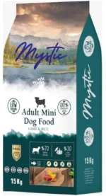 Mystic Yetkin Mini İt Yeməyi Quzu və Düyü Quru Yemi, yetkin kiçik cins itlər üçün quzu və düyü ilə (toplu)