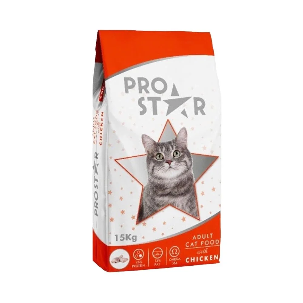 60235210 ProStar Adult Cat Food Chicken сухой корм для кошек с курицей (целый мешок 15 кг ) — изображение 1