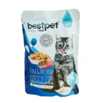 Bestpet Tuna və Ançous yaş yemi yetkin pişiklər üçün tuna və ançous ilə, 85 q