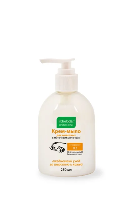 Pchelodar крем-мыло с маточным молочком для животных ежедневный уход за шерстью и кожей 250мл
