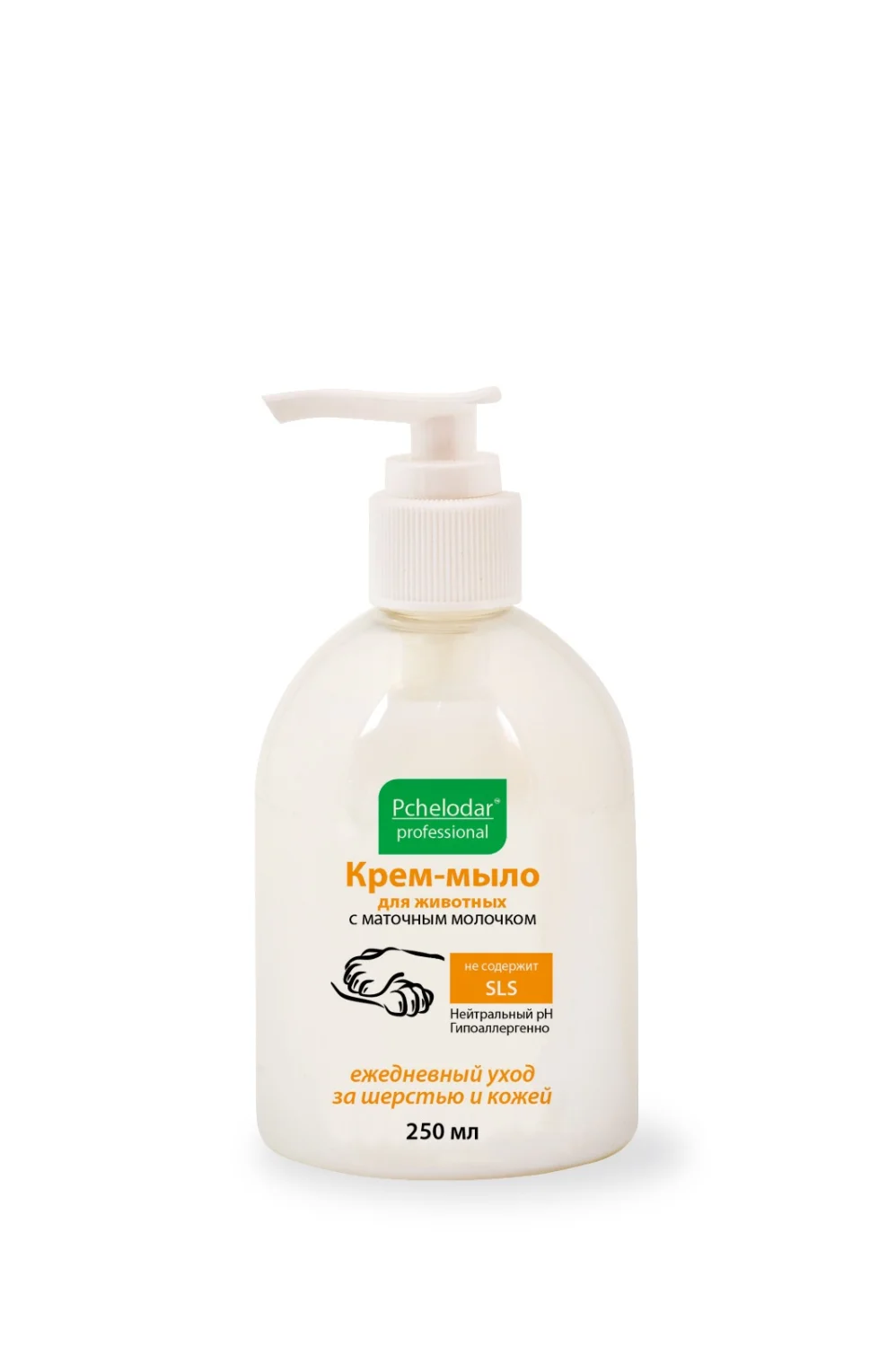 6023547 Pchelodar крем-мыло с маточным молочком для животных ежедневный уход за шерстью и кожей 250мл — изображение 1