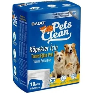 6023591 Bado-Pets Clean, впитывающие одноразовые пеленки, с липким слоем для хорошей фиксации на поверхности лотка, для собак и кошек (60х90 см, 10 шт) — изображение 1