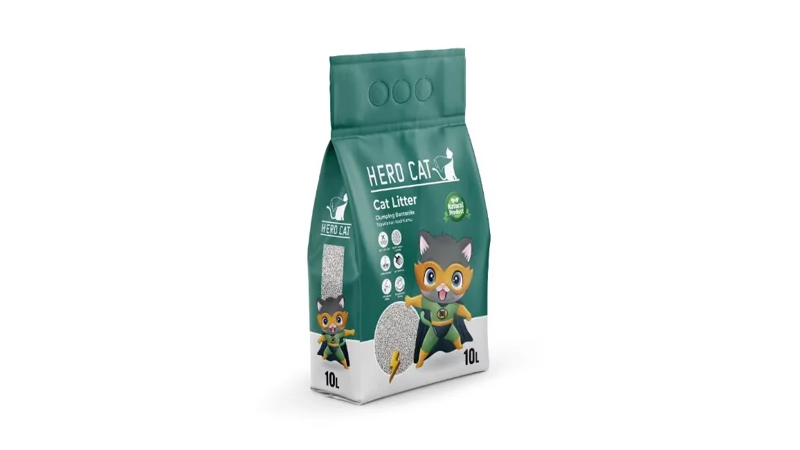 6023602 HeroCat комкующийся бентонитовый наполнитель для кошек "Ваниль" 10 л — изображение 1