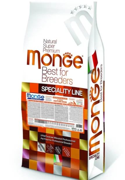 Monge monoprotein all breeds puppy and junior duck with rice and potatoes сухой корм для щенков всех пород  с уткой, рисом и картофелем (на развес)