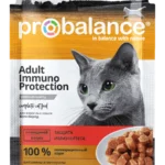 ProBalance Immuno Protection yaş pişik yemi mal əti ilə sousda, 85 q