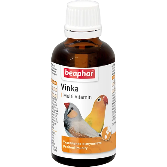 6023634 Beaphar ® "Vinka Multivitamin" кормовая добавка витамины для укрепления иммунитета у птиц, 50 мл — изображение 1