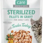 Brit Care Cat Sterilized Fillets in Gravy with Tender Turkey с нежной индейкой в соусе  85 г