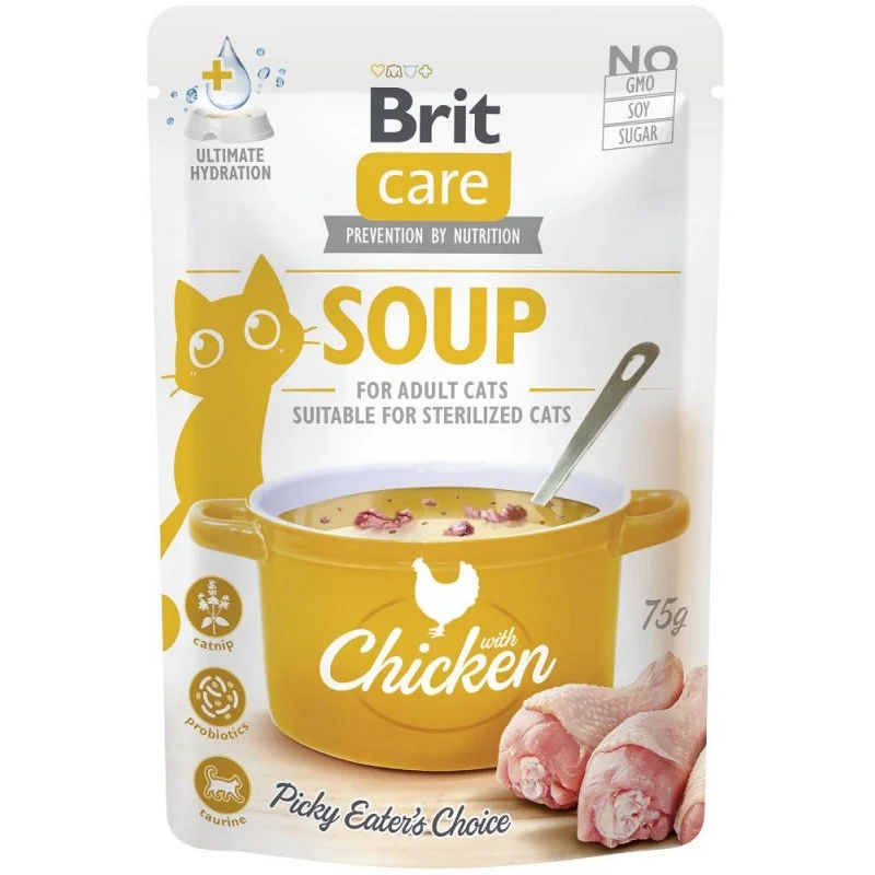 6023653 Brit Care Cat Soup with Chicken суп для кошек с курицей 75г — изображение 1