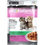 Probalance Kitten 1'st Diet влажный корм для котят с кроликом в желе, 85г
