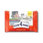Club 4 Paws premium влажный корм для кошек говядина + курица+ скумбрия 6x80г (Акция 5+1)
