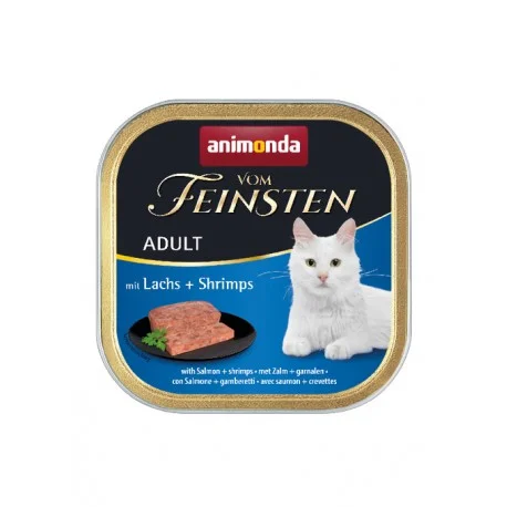 6023719-1 Animonda Cat Vom Feinsten влажный корм для кошек с лососем и креветками, 100г — изображение 1