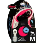 Flexi New Comfort Cord M TAPE поводок-рулетка длиной 5 м для собак весом до 25 кг (красный)