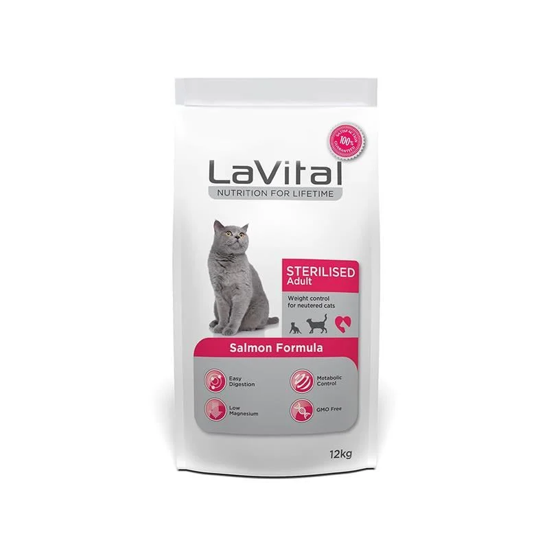 6023729 LaVital Sterilised Adult Cat for Neutered Cats сухой корм для стерилизованный кошек с лососем (на развес) — изображение 1