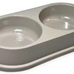 Миска двойная для кошек и собак Irak Plast, 0,25+0,25 л