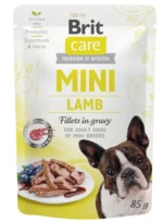 Brit Care Mini Pouch Yaş İt Yemi (Sousda Quzu Filetosu) 85 q
