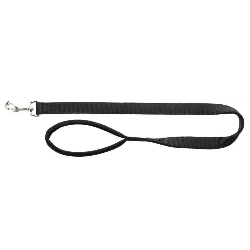 6023868-2 Trixie Premium M-L поводок для собак 1.8 м, 20 мм, черный — изображение 1