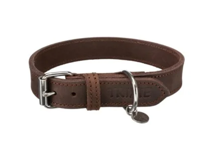 Trixie Rustic S–M: 34–40 см/25 мм кожаный ошейник, темно-коричневый.