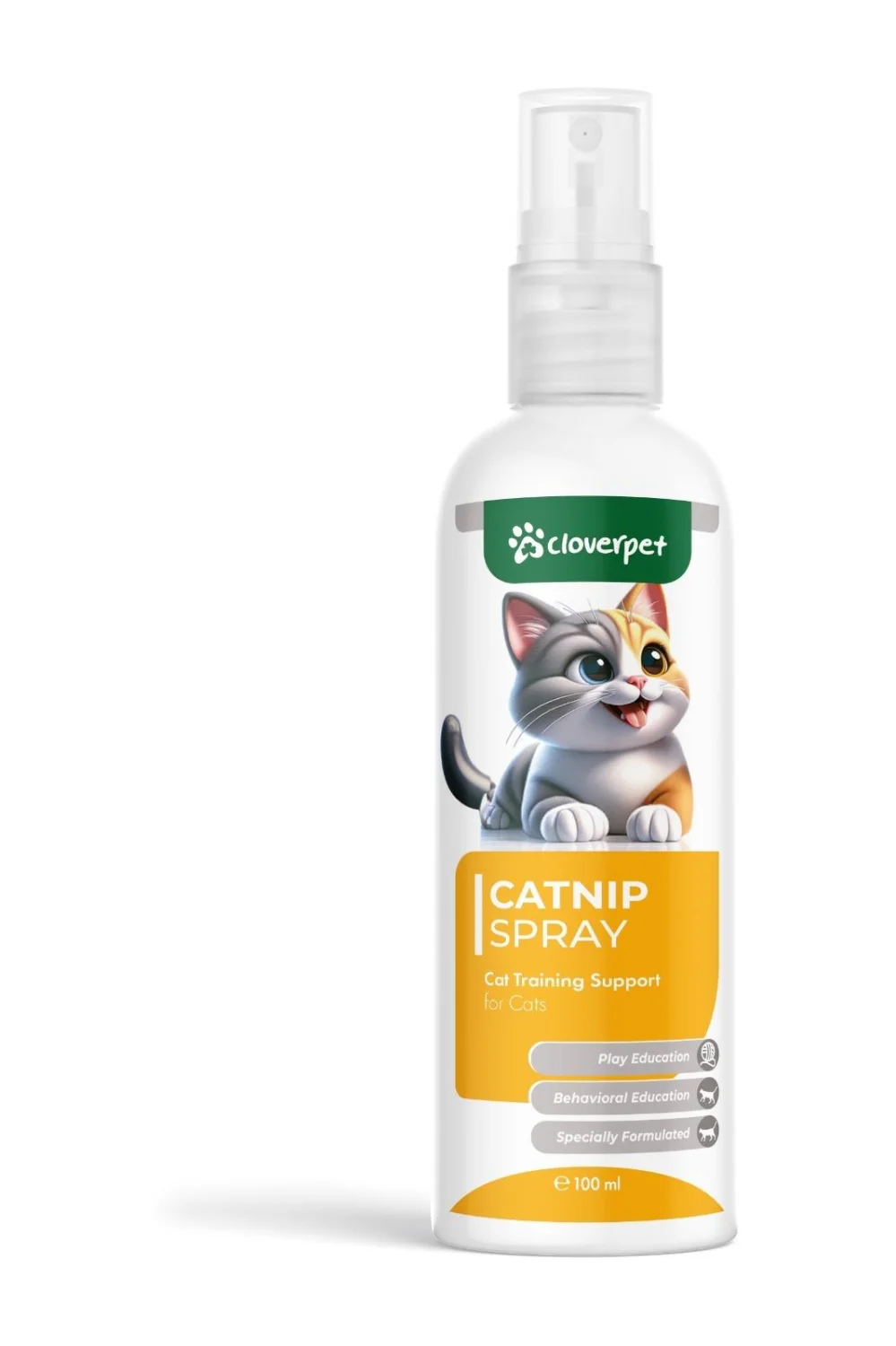 6023901 Cloverpet Catnip spray cat training support for cats cпрей с кошачьей мятой для поддержки дрессировки кошек , 100 мл — изображение 1