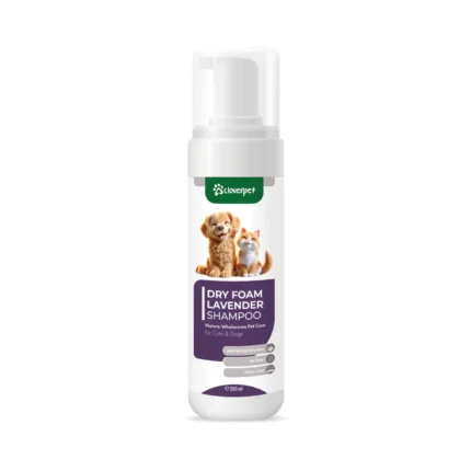 Cloverpet Dry Foam Lavender Shampoo for dog's and cat's шампунь с лавандой в виде сухой пены, 200 мл