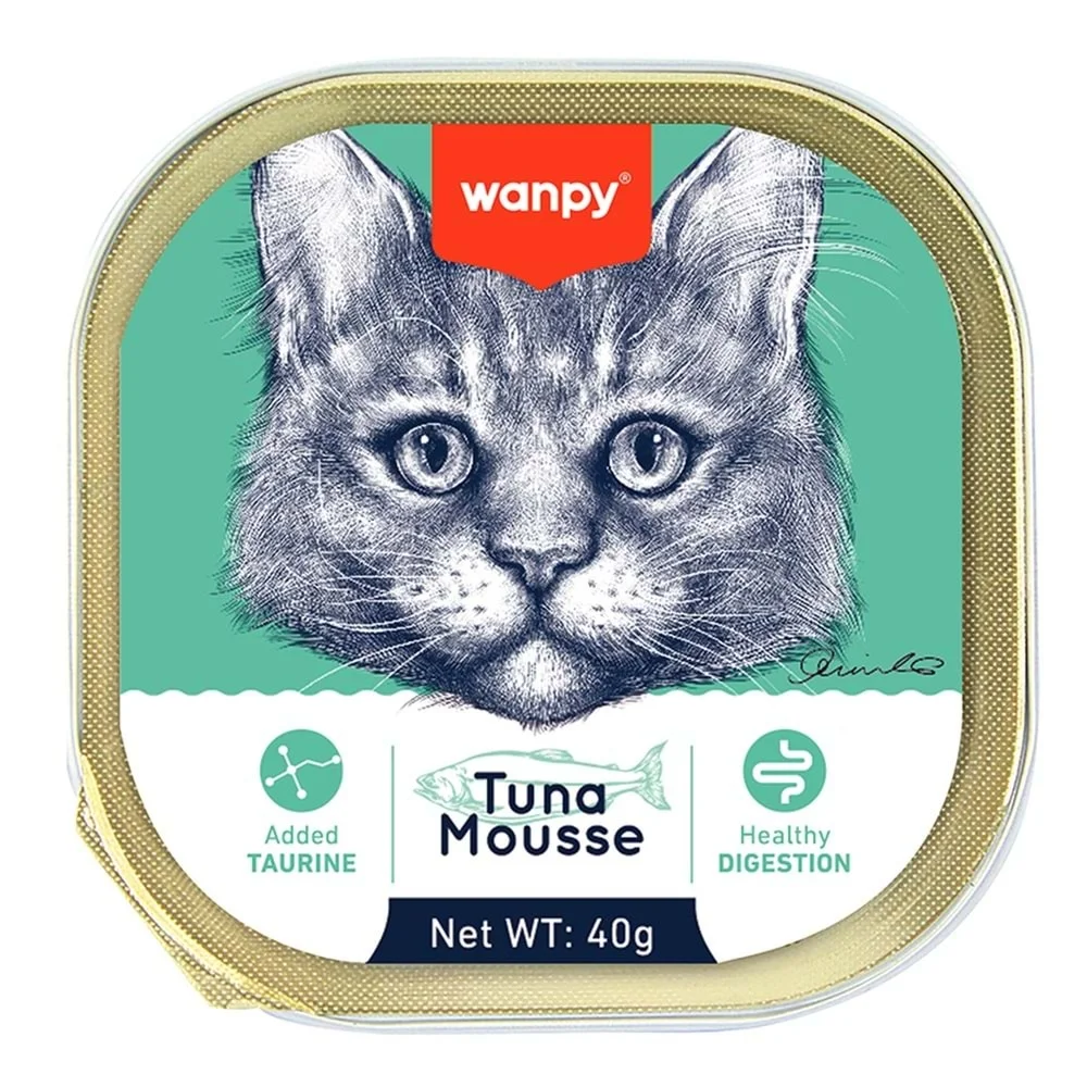 6023917 Wanpy Tuna Alutray влажный корм для кошек с тунцом, 40 г — изображение 1
