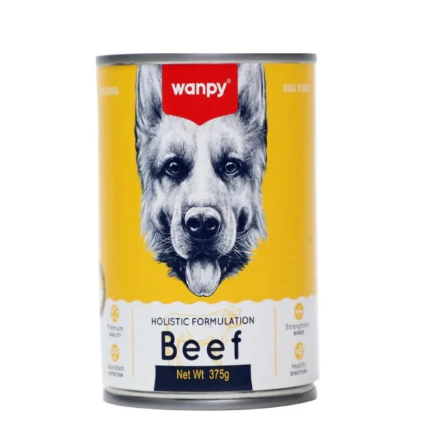 6023926 Wanpy Dog влажный корм для собак с говядиной, 375 г — изображение 1