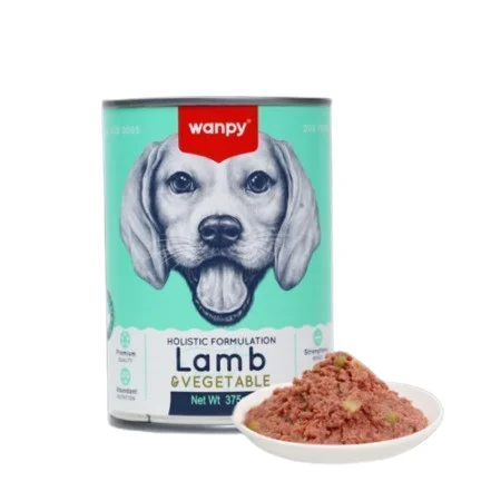 6023928 Wanpy Premium Dog Lamb & Vegetable, влажный корм для собак с ягненком и овощами, 375 г — изображение 1