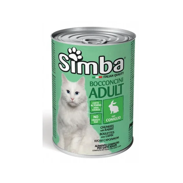 6023932 Simba Adult Cat chunkies with rabbit влажный корм для кошек с кроликом, 415 г — изображение 1