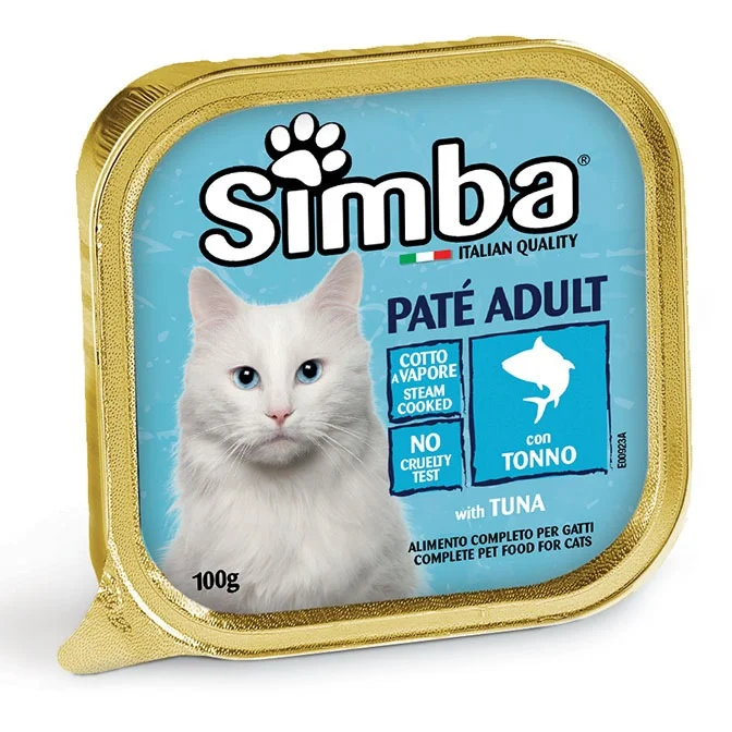 6023936 Simba cat pate with tuna влажный корм для кошек паштет с тунцом, 100 гр — изображение 1