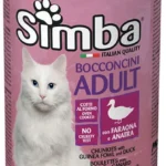 Simba Adult Cat chunkies with guinea fowl влажный корм для кошек с цесаркой и уткой, 415 г